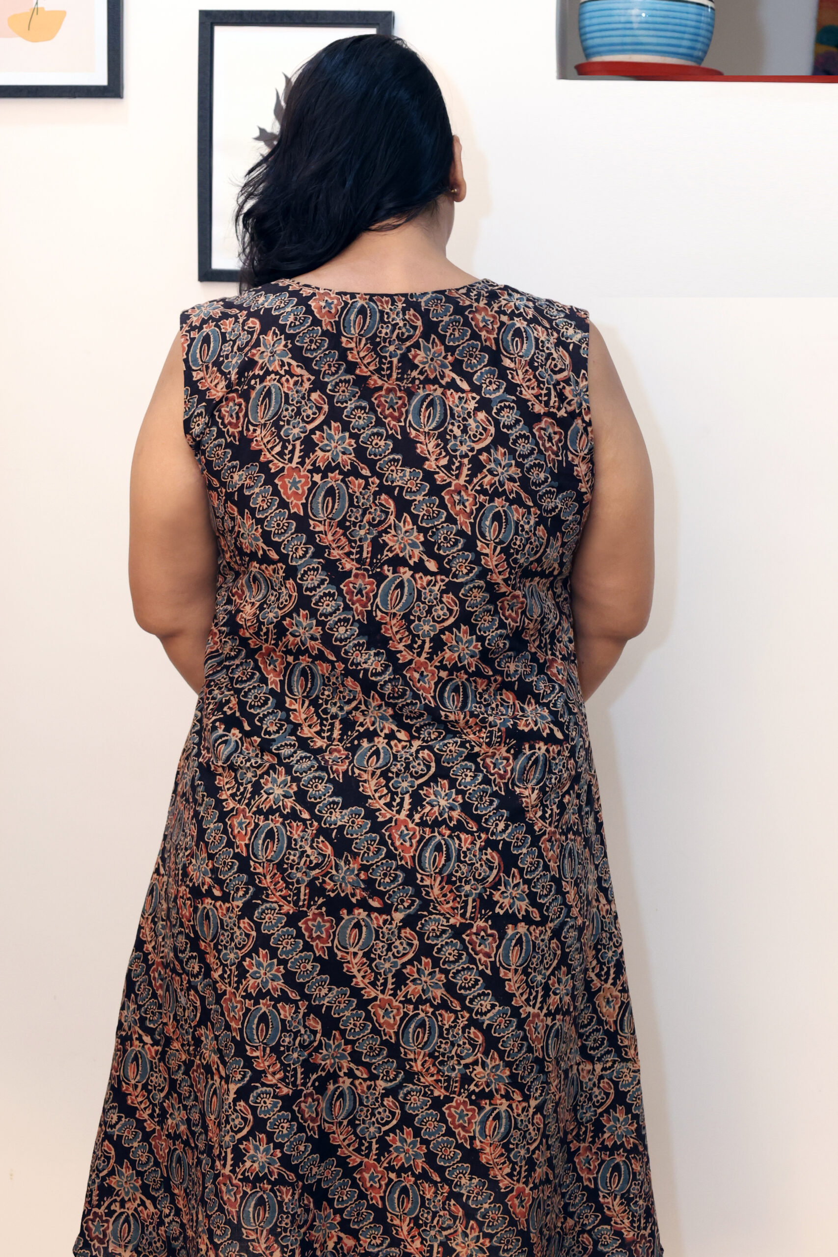 Reeshaya Midnight Paisley Mini Dress - Image 4