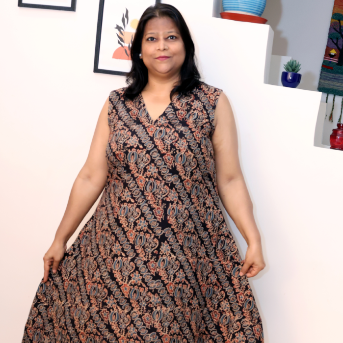 Reeshaya Midnight Paisley Mini Dress