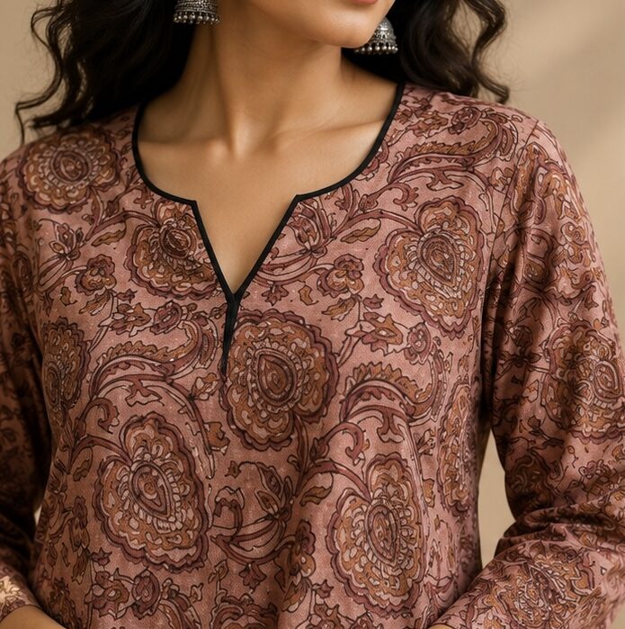 Short kurti Vanaspati print