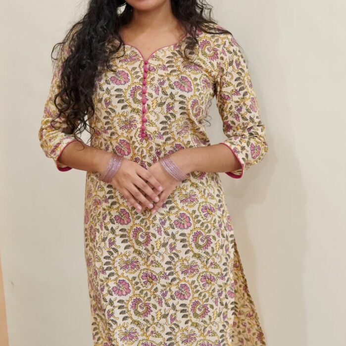 Gulabari Bloom A-line kurti